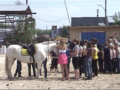 Воспитанники Шереметьево-Песочинского детдома покатались на лошадях